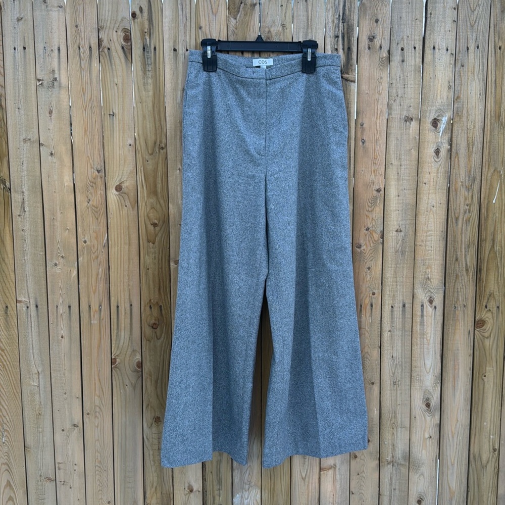 COS Charcoal Wide Leg Trousers